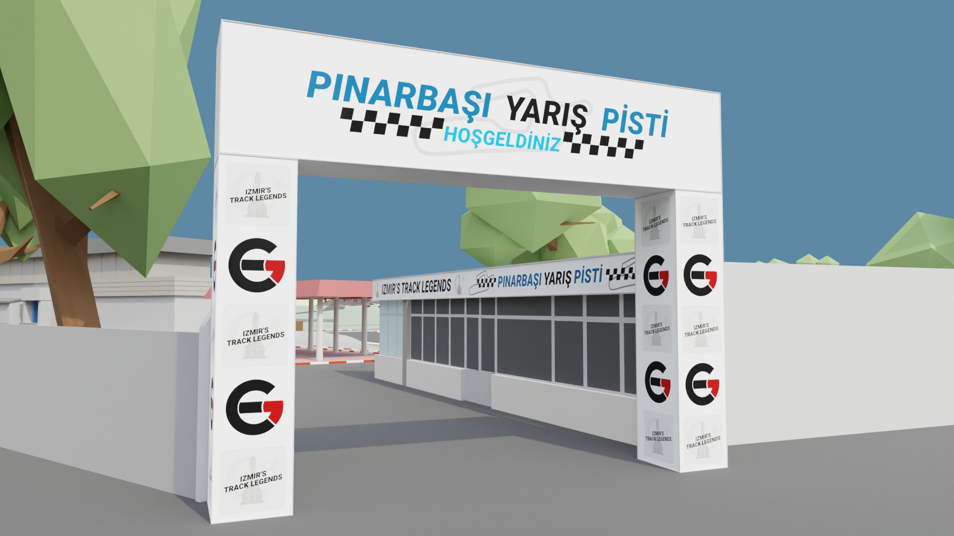 enterance of the circuit